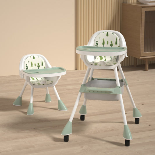 Baby High Chair - Light Green