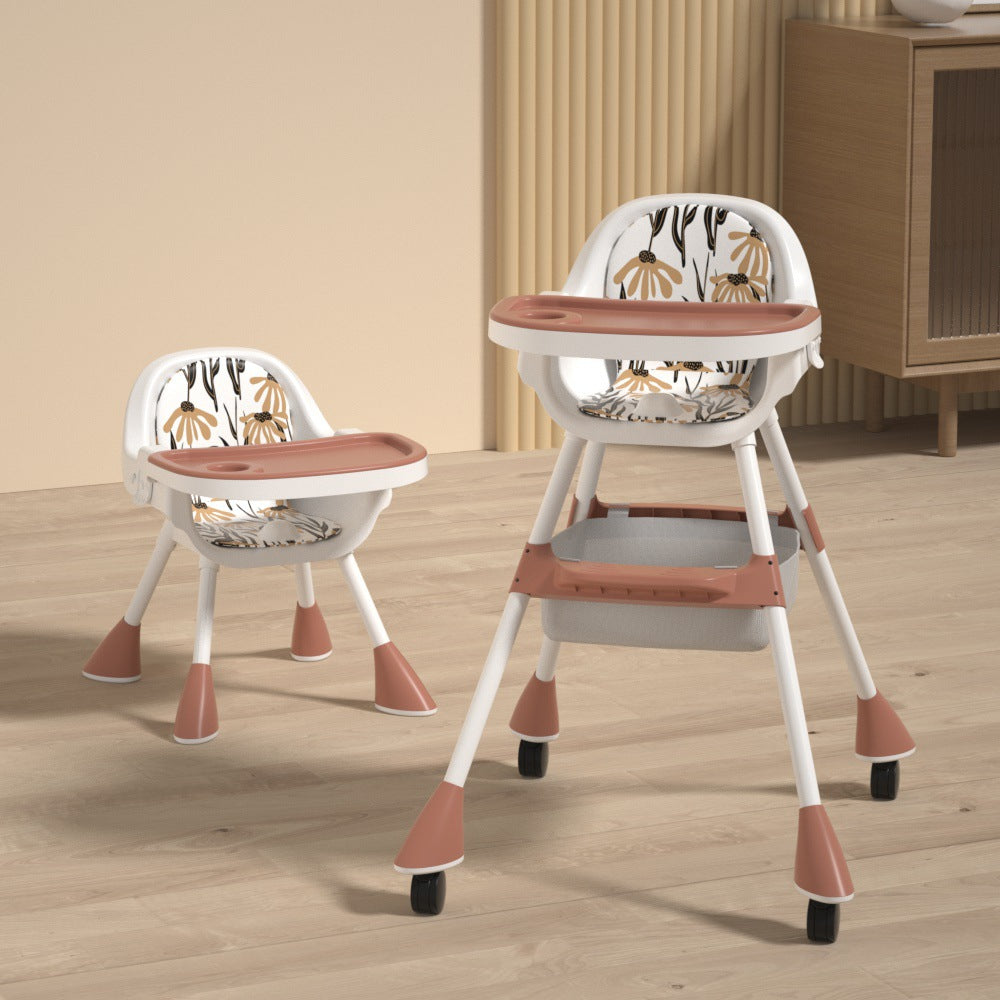 Baby High Chair - Light Brown