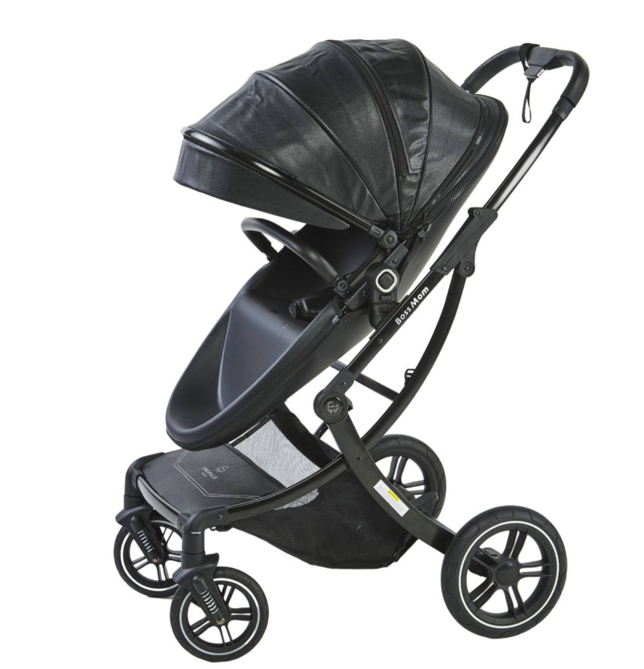 Boss Mom Eggshell 2 in 1 Stroller - Black