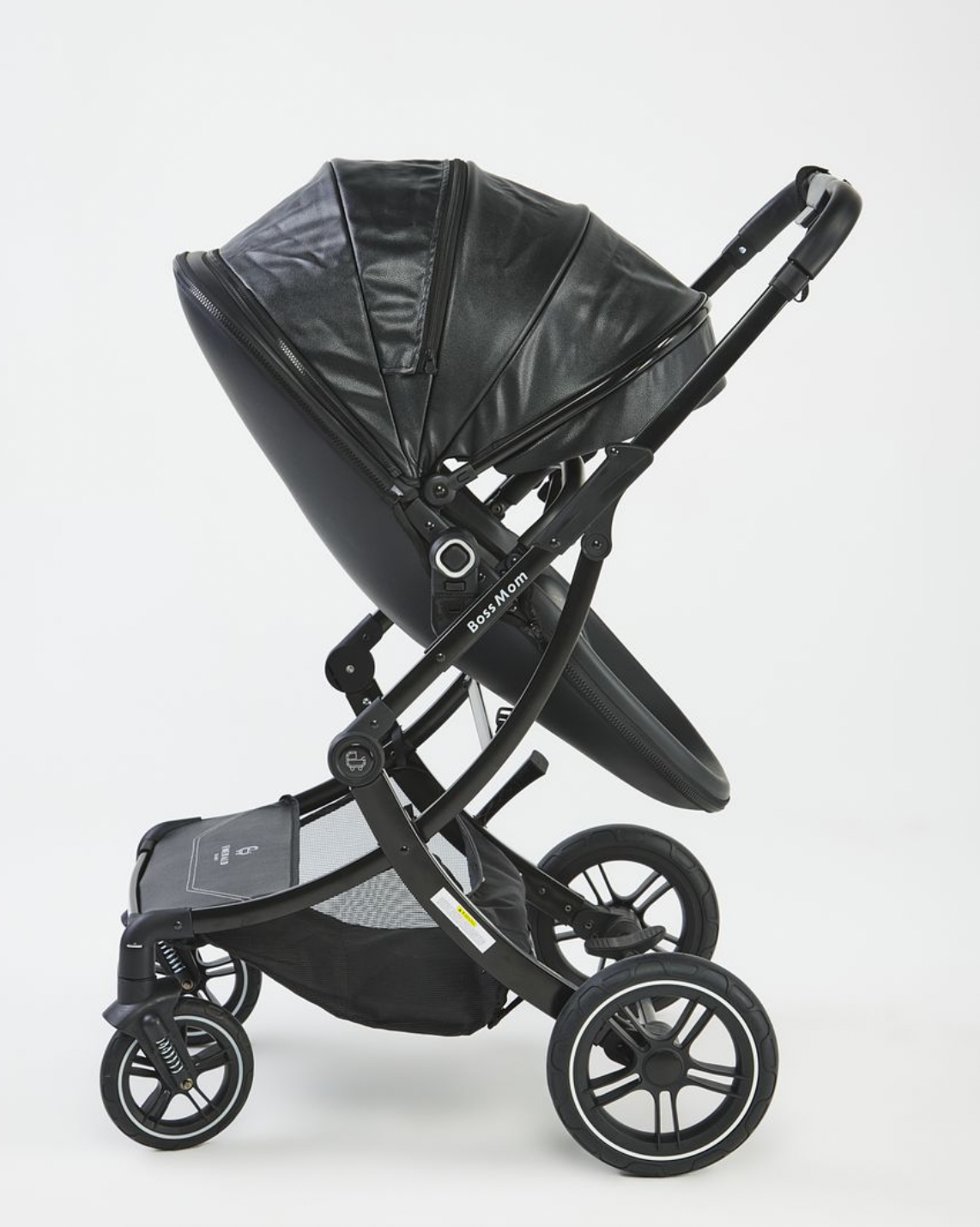 Boss Mom Eggshell 2 in 1 Stroller - Black