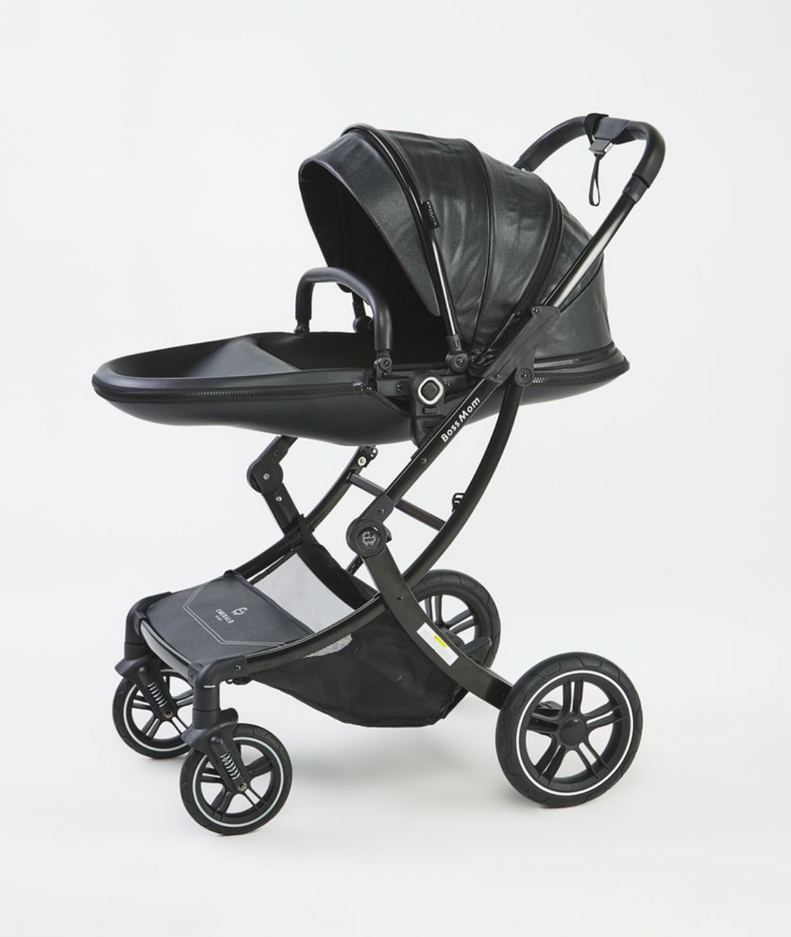 Boss Mom Eggshell 2 in 1 Stroller - Black