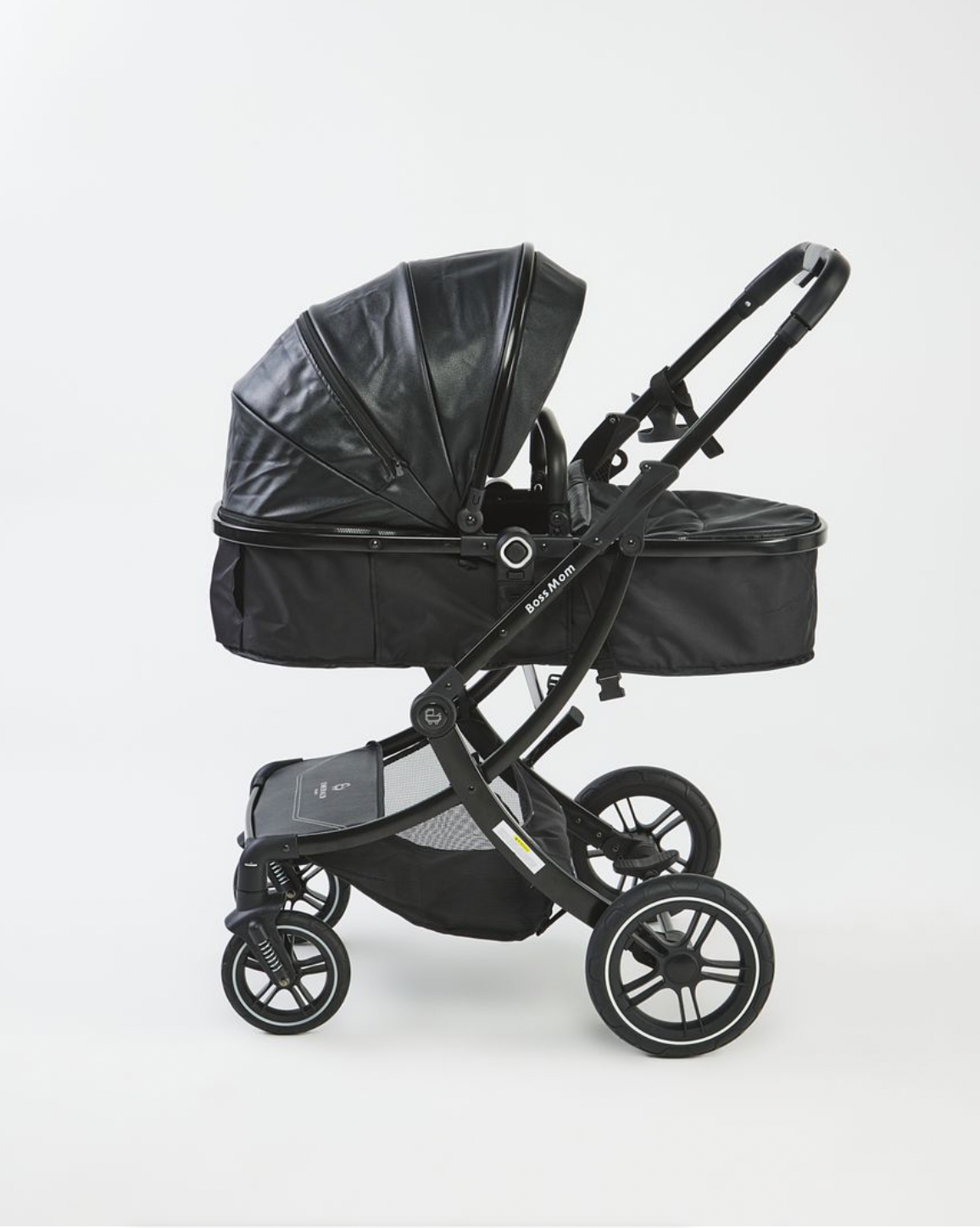 Boss Mom Eggshell 2 in 1 Stroller - Black