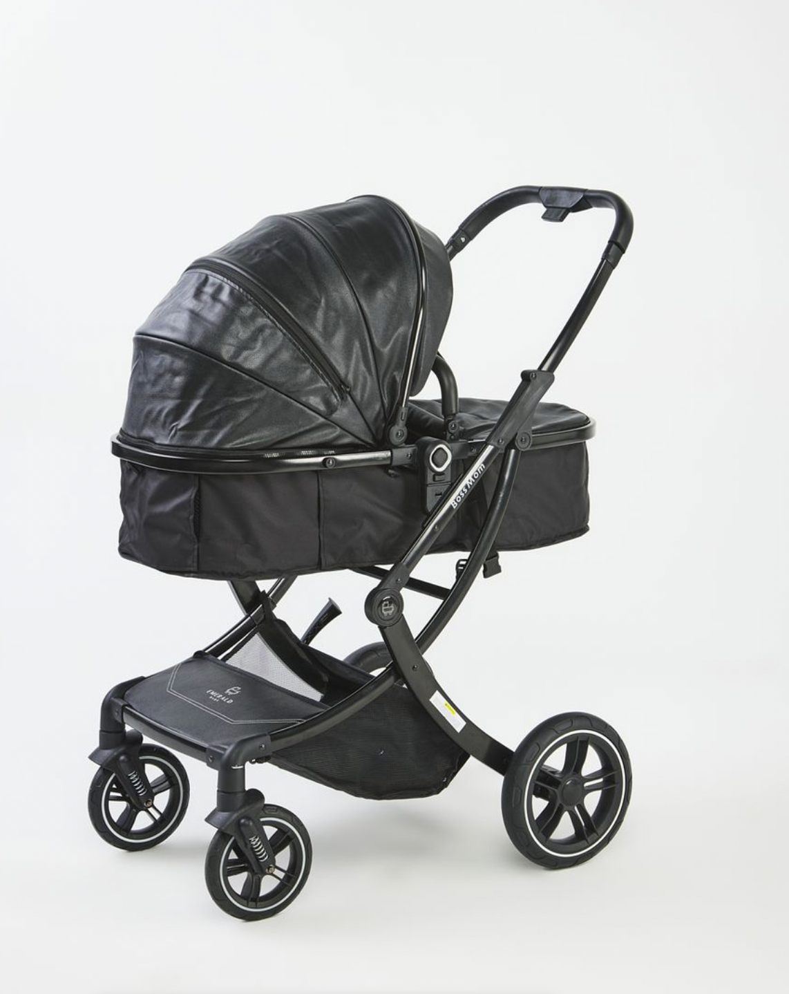 Boss Mom Eggshell 2 in 1 Stroller - Black