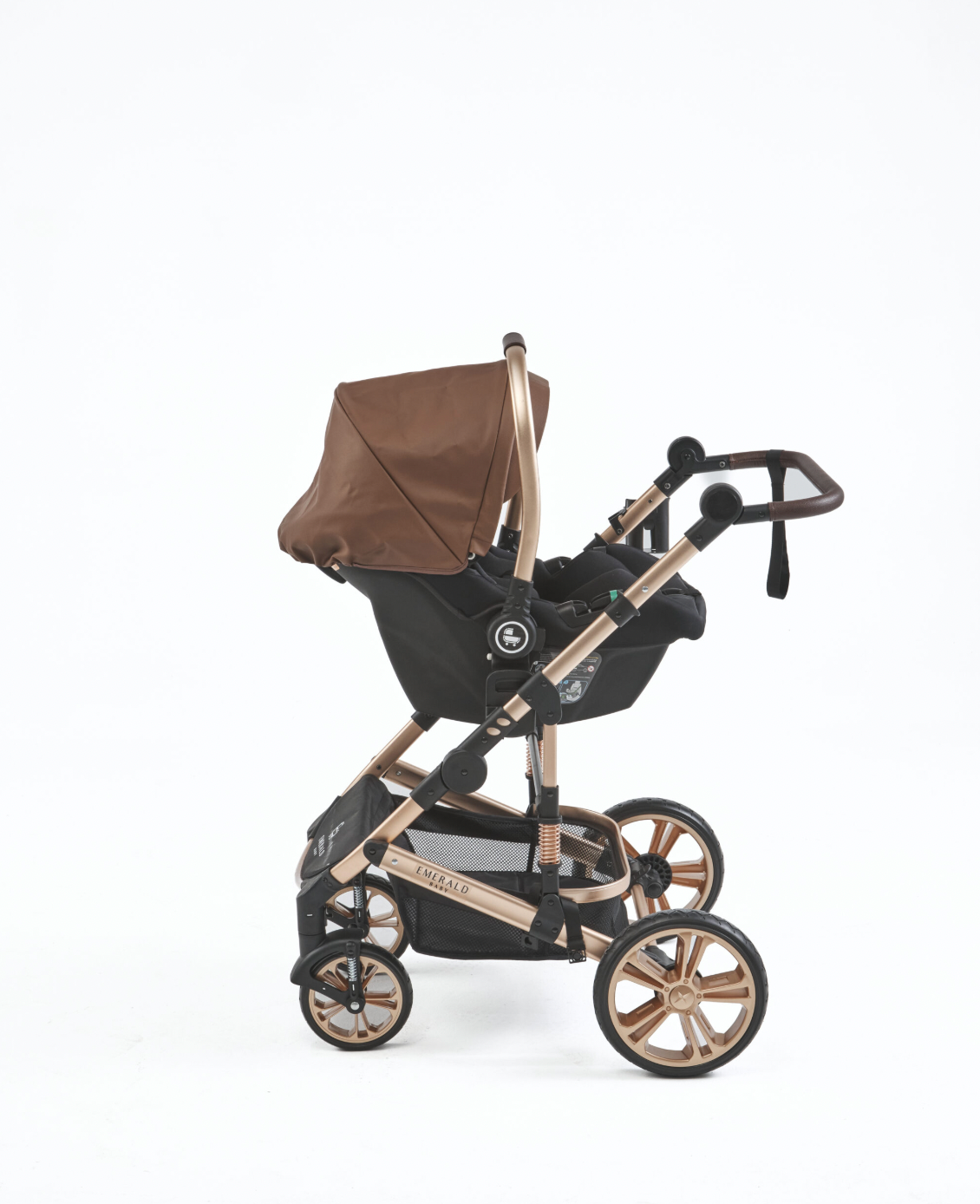 Emerald Baby Gold Rush 3 in 1 PU Leather Stroller