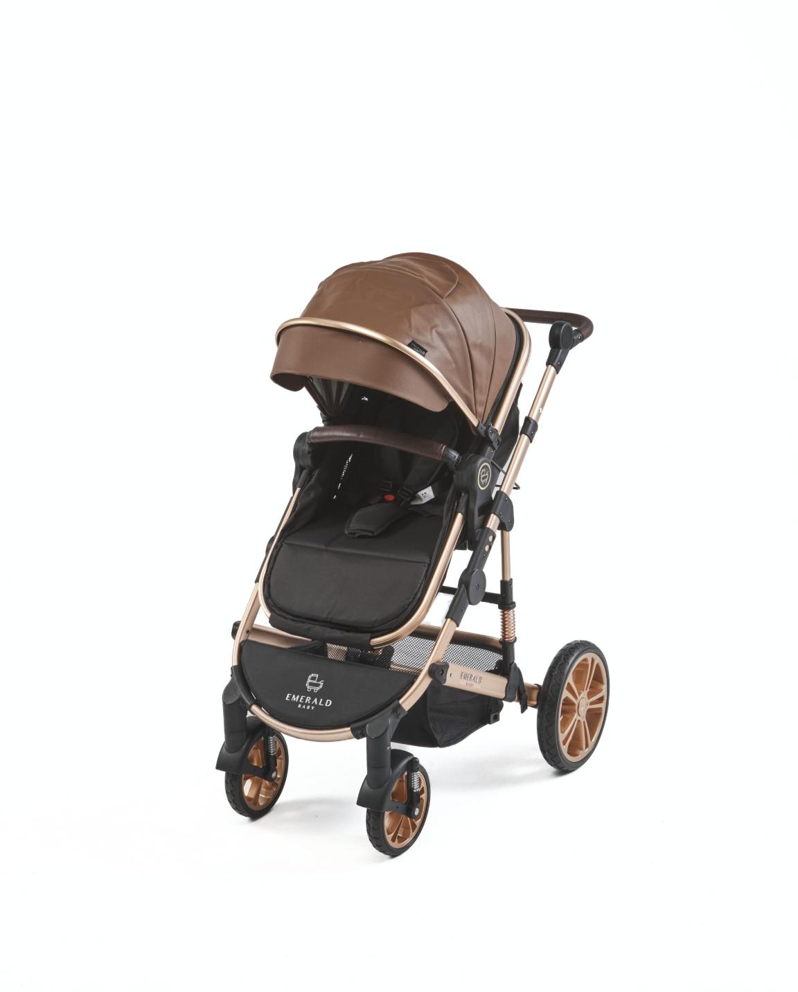 Emerald Baby Gold Rush 3 in 1 PU Leather Stroller