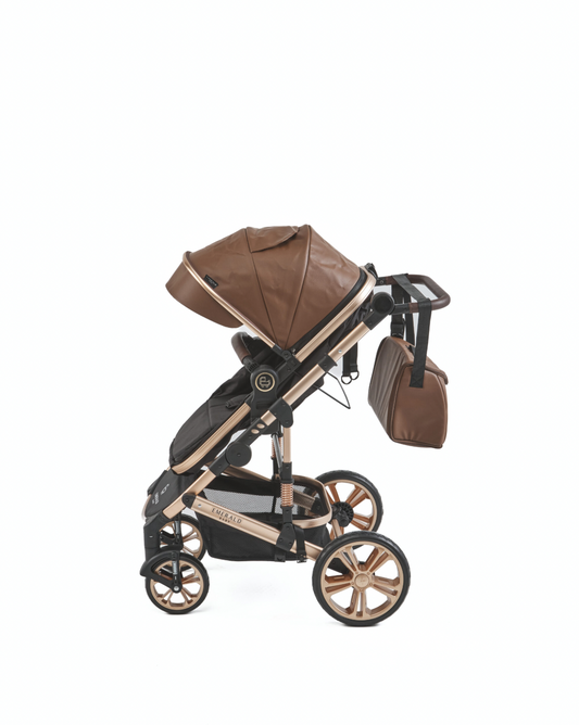 Emerald Baby Gold Rush 3 in 1 PU Leather Stroller